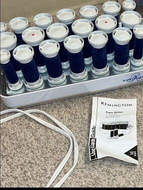 Remington Blue Hair Rollers with Clips Set